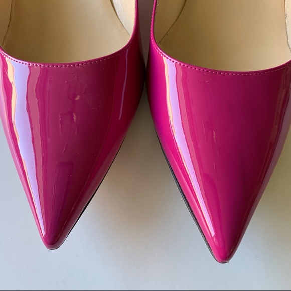 SOLD Jimmy Choo Pink Patent Leather Heels - Picture 4 of 14